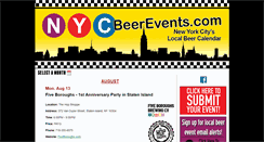 Desktop Screenshot of nycbeerevents.com